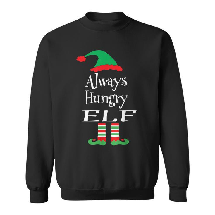 Always Hungry Elf Christmas Family Matching Group Sweatshirt