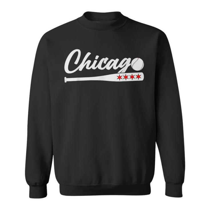 American Chicago Baseball Bat Chicago Lover  Baseball Funny Gifts Sweatshirt