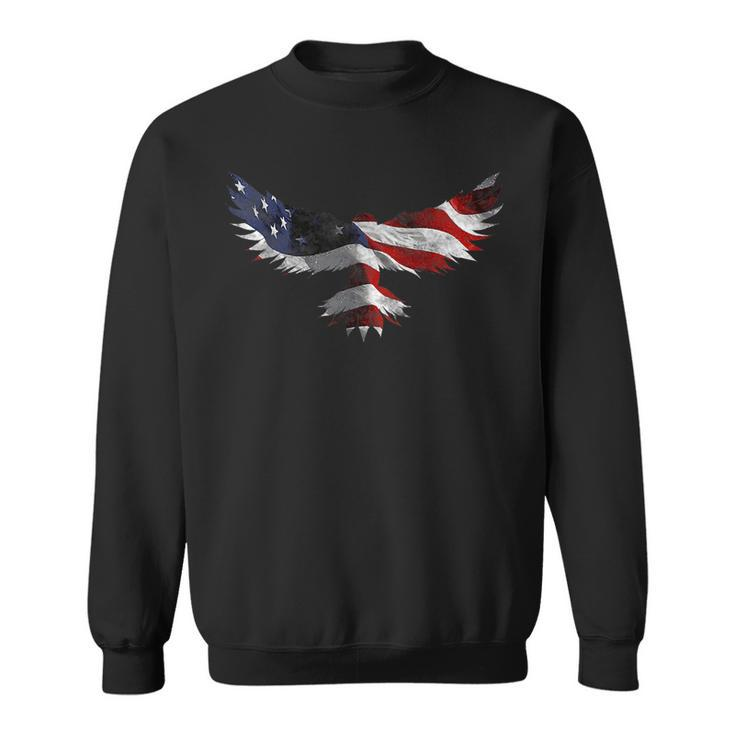 American Flag Eagle  Usa 4Th Of July Patriotic  Sweatshirt