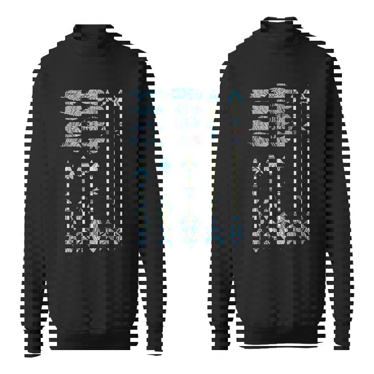 American Flag Native Tribe Feather Pride Sweatshirt