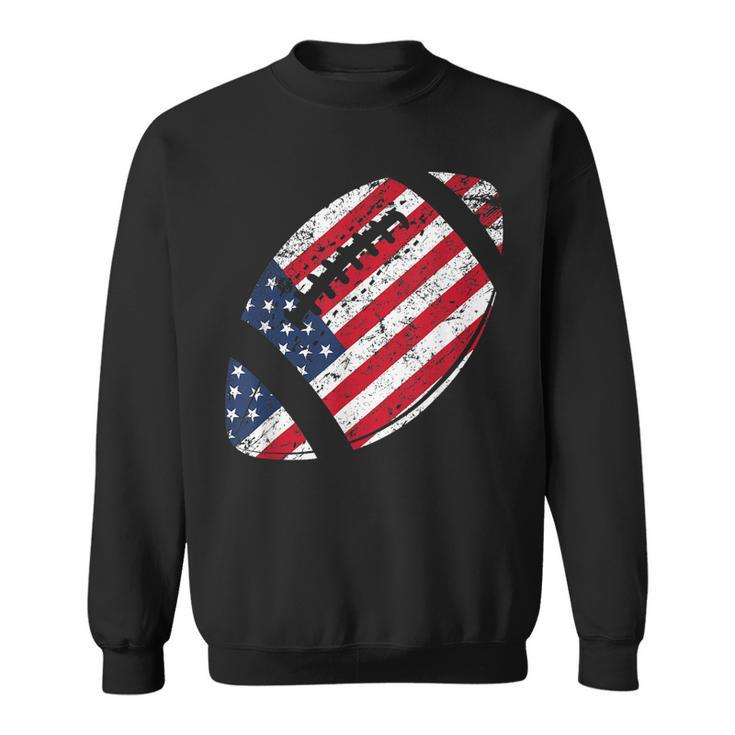American Football 4Th July American Flag Patriotic Gift  Sweatshirt