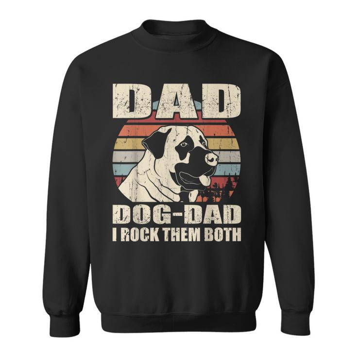 Anatolian Shepherd Dad And Dog Dad I Rock Them Both Vintage Sweatshirt