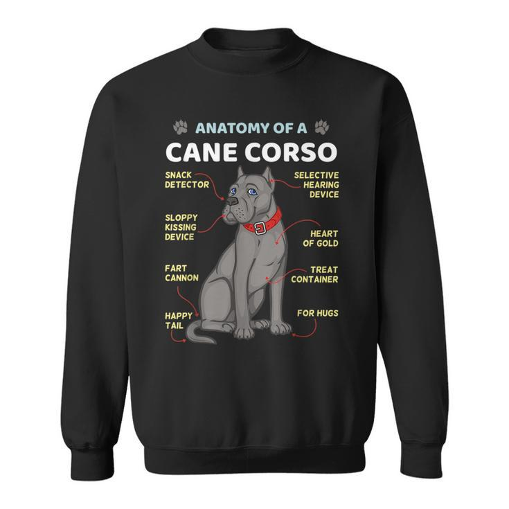Anatomy Of Cane Corso Italian Mastiff Dog Owner  Sweatshirt