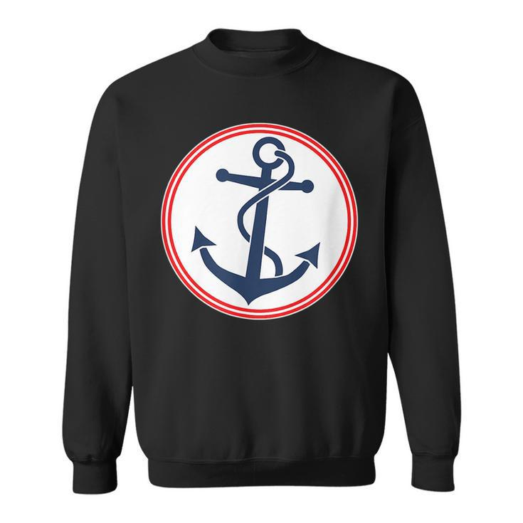 Anchor Red  White And Blue  Sweatshirt