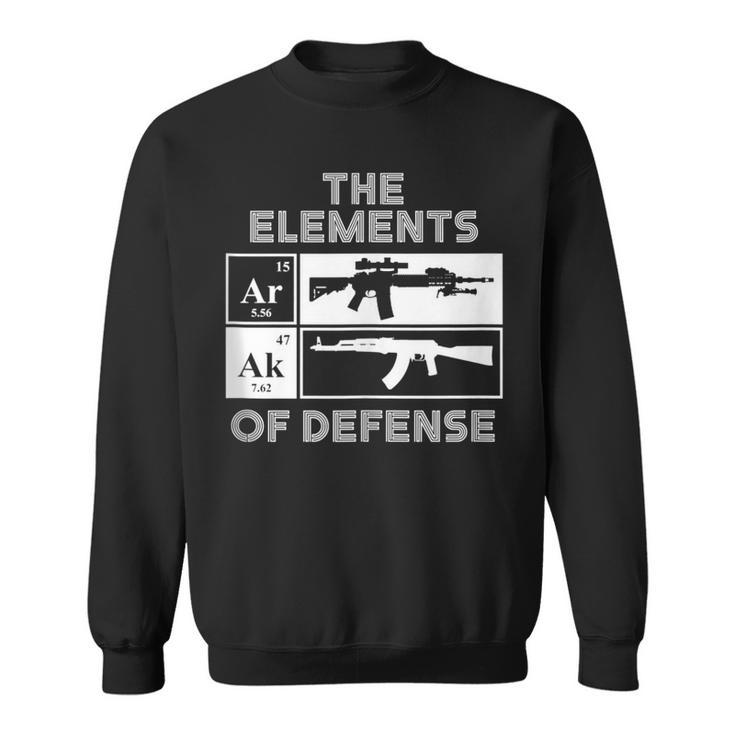 Ar15 Ak47 Elements Of Defense Periodic Table Sweatshirt