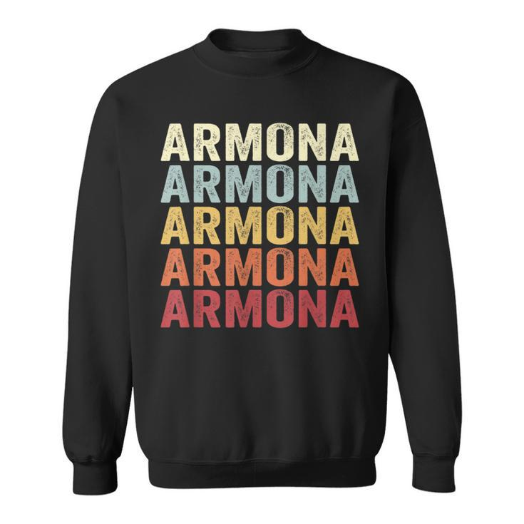 Armona California Armona Ca Retro Vintage Text Sweatshirt