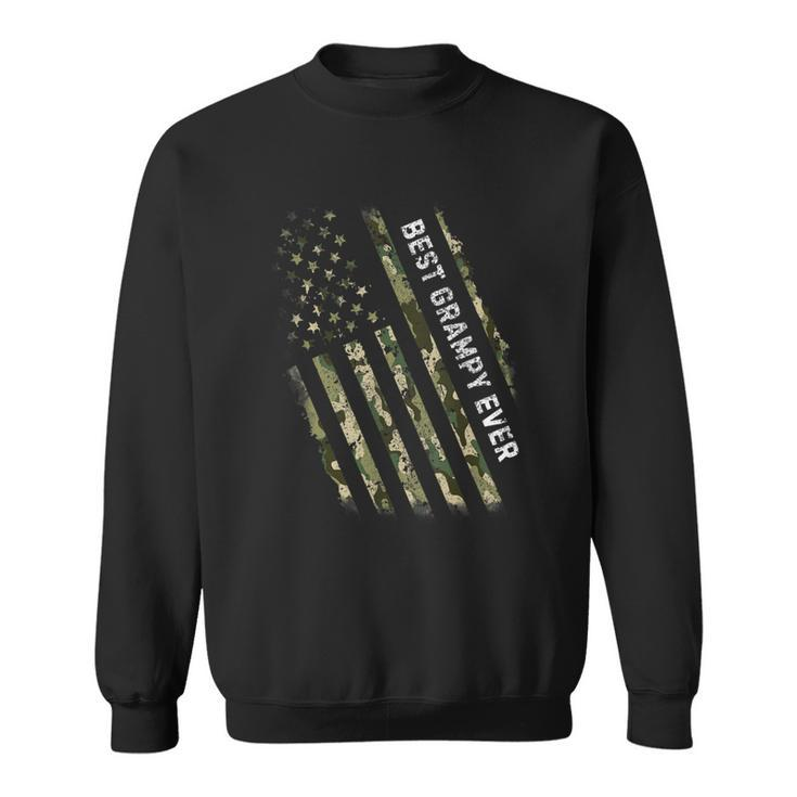 Army Veteran Best Grampy Ever American Camo Flag  Sweatshirt