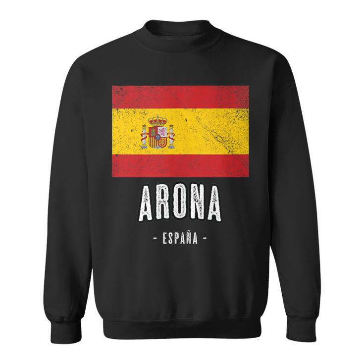 Arona Spain Es Flag City Top Bandera Ropa Sweatshirt
