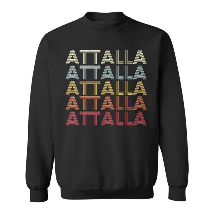 Attalla Alabama Attalla Al Retro Vintage Text Sweatshirt