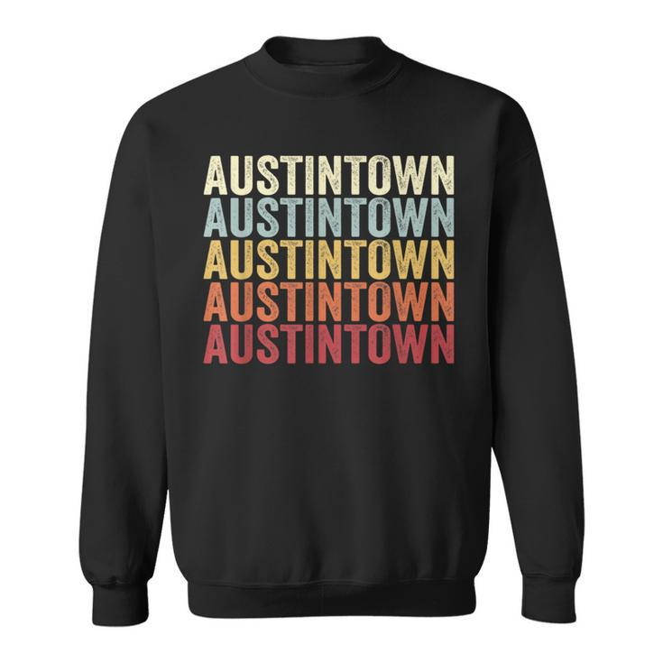 Austintown Ohio Austintown Oh Retro Vintage Text Sweatshirt