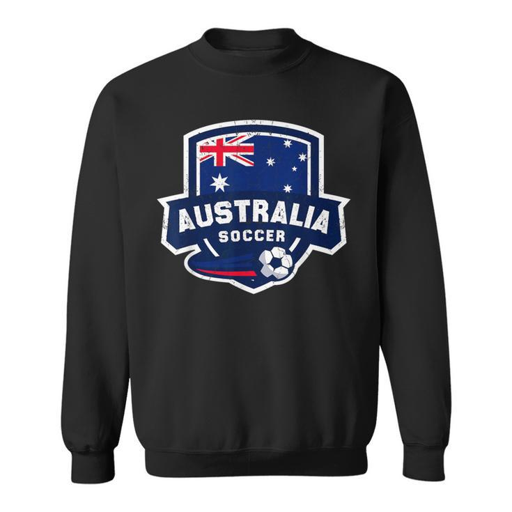 Australia Soccer Team Lover Australian Flag Patriotic Bo Sweatshirt