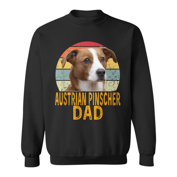 Austrian Pinscher Dog Dad Retro My Dogs Are My Cardio Sweatshirt