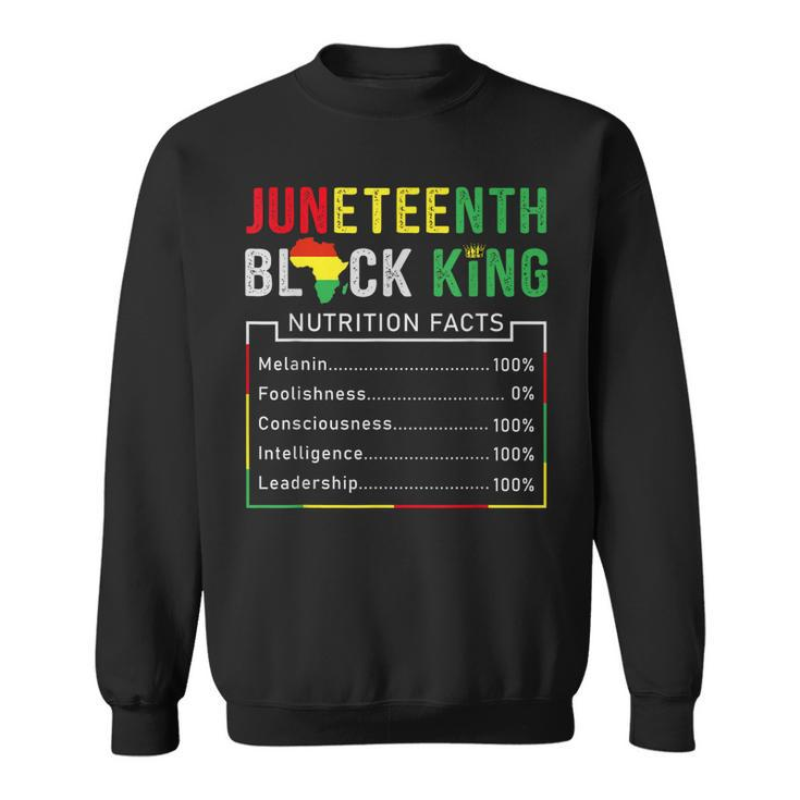Awesome Junenth Black King Melanin Fathers Day Men Boys Sweatshirt