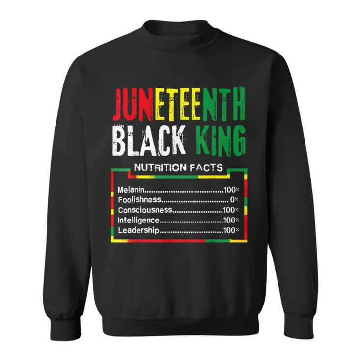 Awesome Junenth Black King Melanin Fathers Day Men Boys  Sweatshirt