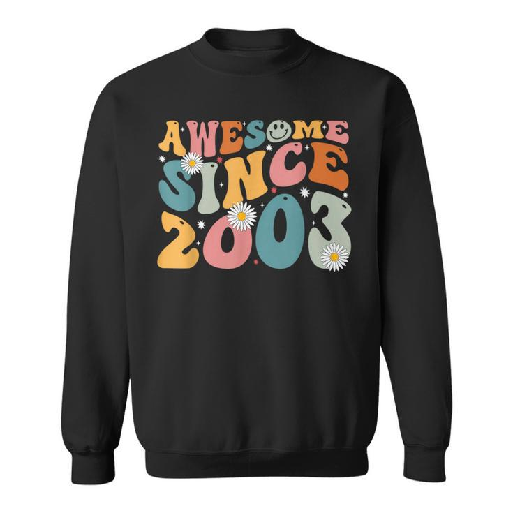 Awesome Since 2003 20Th Birthday Retro Gifts Born In 2003  Sweatshirt