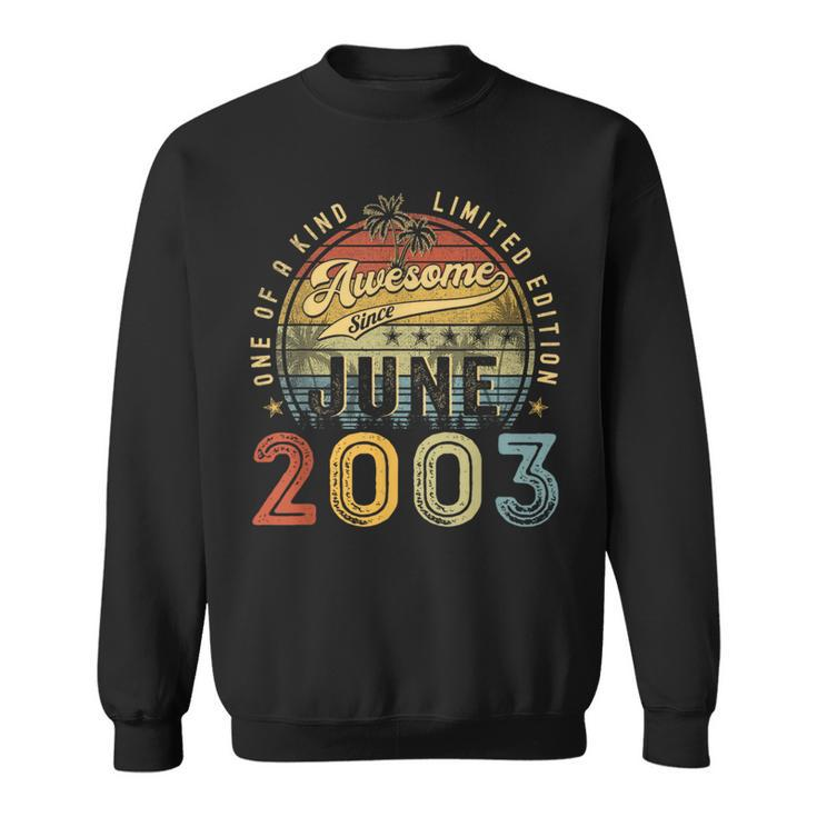 Awesome Since June 2003 Vintage 20Th Birthday Party Retro  Sweatshirt