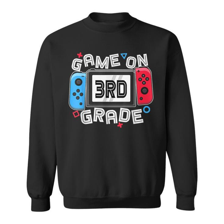Back To School Game On 3Rd Grade Funny Gamer Kids Boys  Sweatshirt