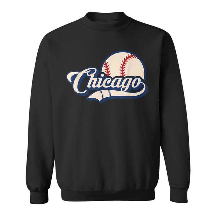 Baseball American Lover Chicago Baseball  Sweatshirt