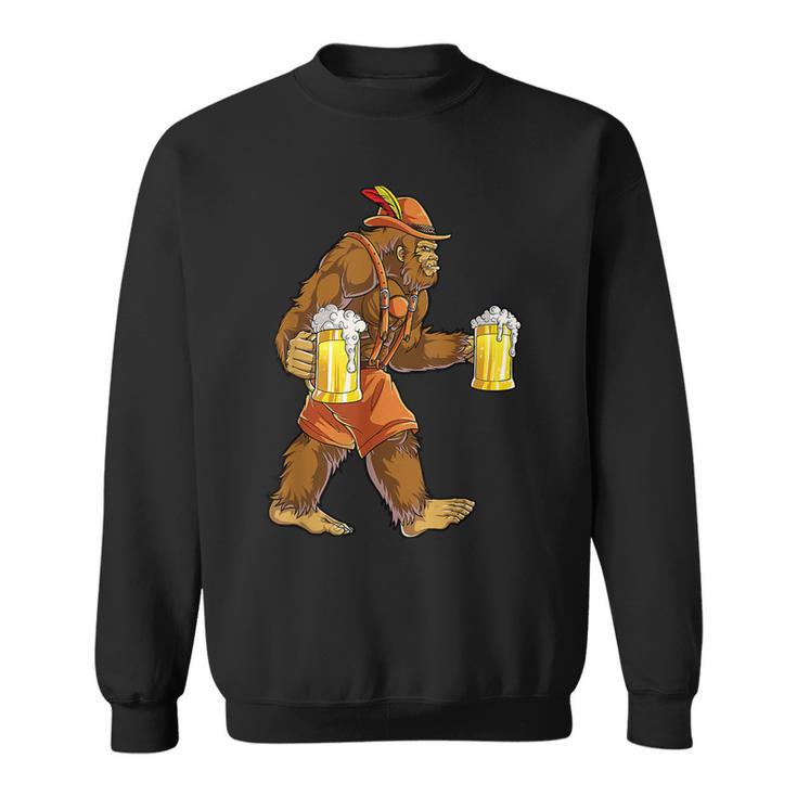 Beer Bigfoot Lederhosen Oktoberfest Men Prost Beer Tees8 Sweatshirt