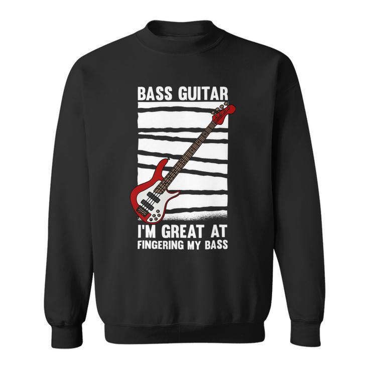 Beer Funny Bass Guitar Player Graphic Design And Beer Guitarist Sweatshirt