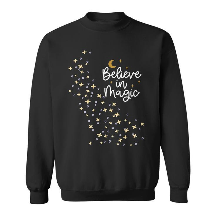 Believe In Magic With Moon And A River Of Stars Sweatshirt