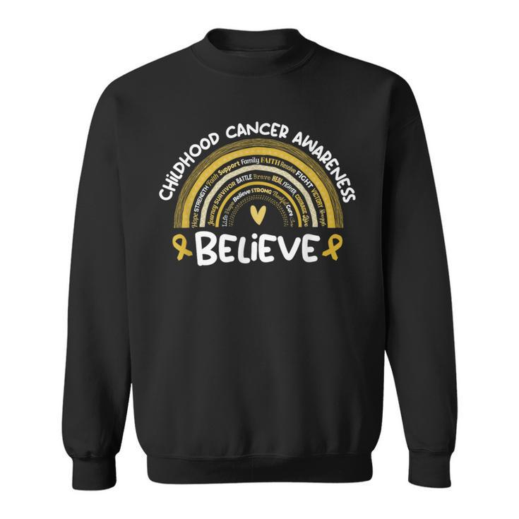 Believe | Childhood Cancer Awareness Month  Sweatshirt