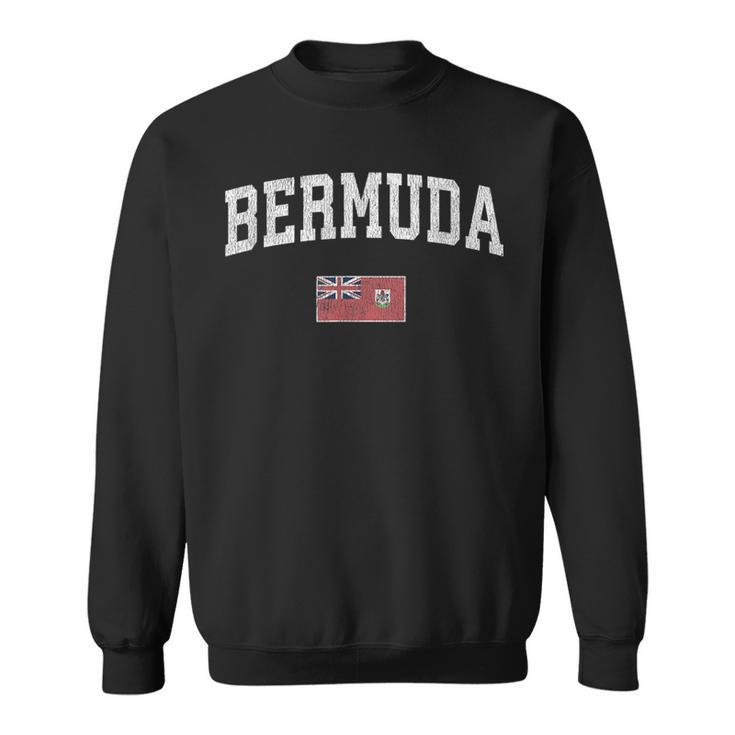 Bermuda  Vintage Sports Design Bermudian Flag  Sweatshirt