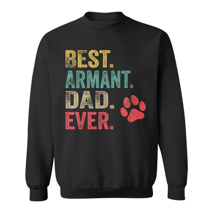 Best Armant Dad Ever Vintage Father Dog Lover Sweatshirt