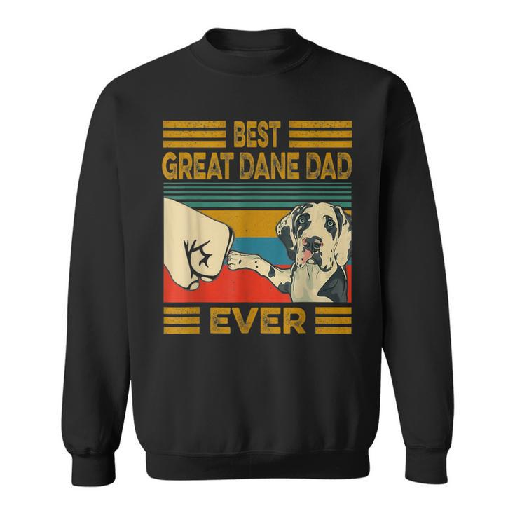Best Great Dane Dad Ever Retro Vintage  Sweatshirt