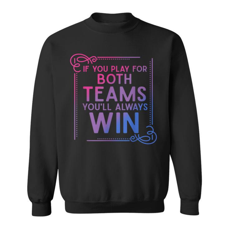 Bi Flag Pride Month Bisexuality Pride Gift Funny Bisexual  Sweatshirt