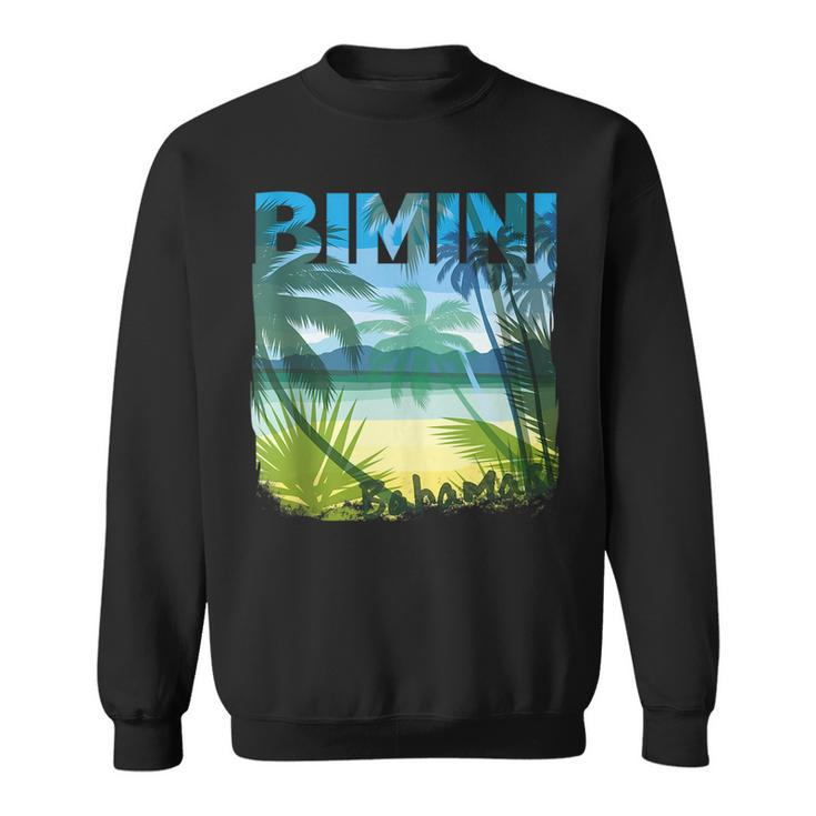 Bimini Bahamas Beach Summer Matching Family Palms Tree  Bahamas Funny Gifts Sweatshirt