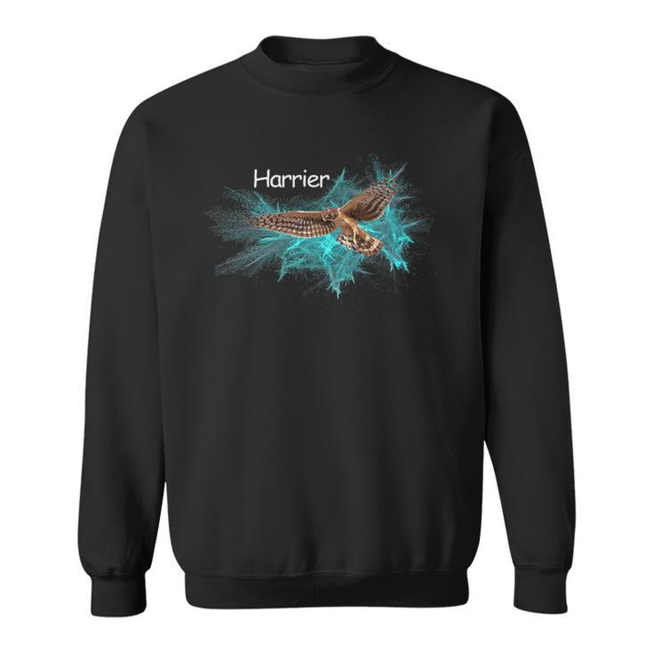 Birds Of Prey Hovering Harrier Hawk Marsh Hawk Sweatshirt