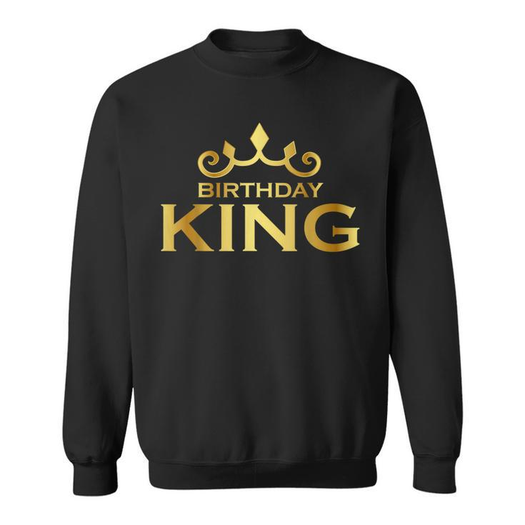 Birthday King Crown Funny Bday Squad Birthday Squad Party Sweatshirt