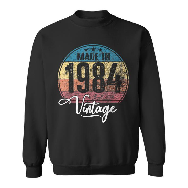 Birthday Vintage Birth Year 1984 Birthday Bday  Sweatshirt