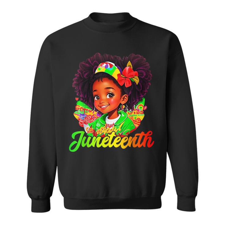 Black Girl Junenth 1865 Kids Toddlers Girls Kids Toddlers  Sweatshirt