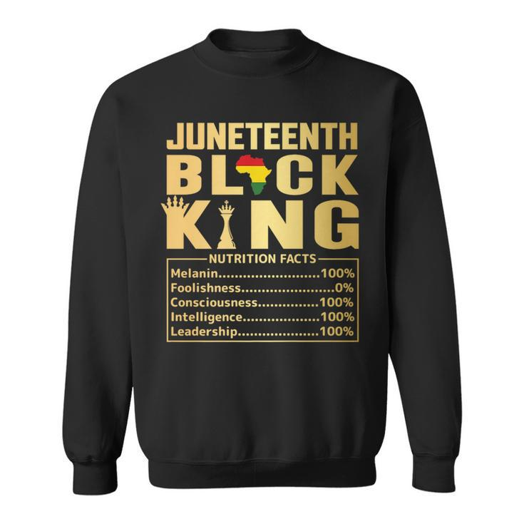 Black King Junenth 1865 Independence Day Black Pride Men   Sweatshirt