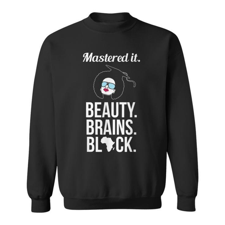 Black Queen Mastered It Masters Graduation T   Sweatshirt
