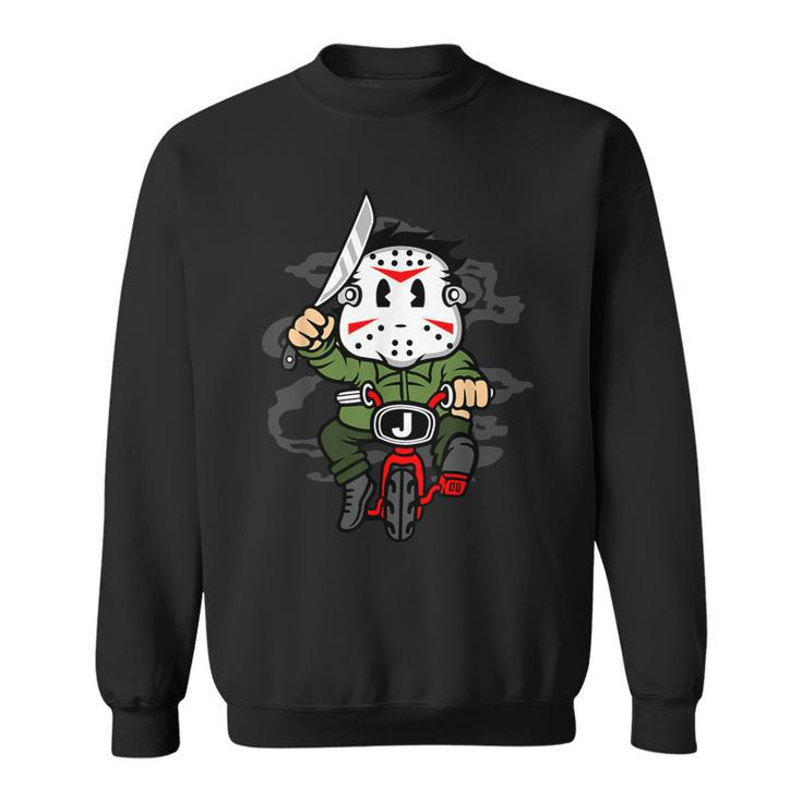 Bmx Killer Play Time Bmx Horror Graffiti Pop Graphic Sweatshirt