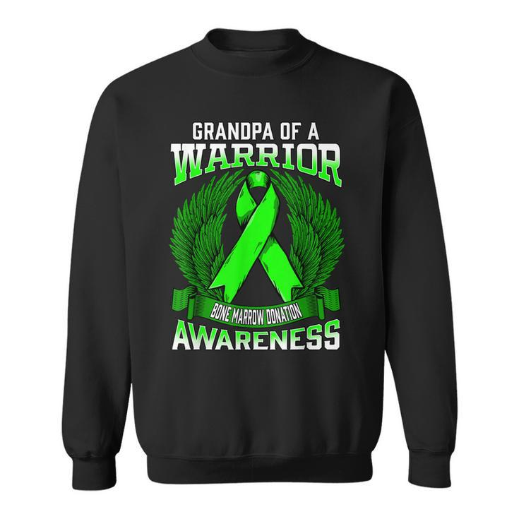 Bone Marrow Donation Awareness Grandpa Support Ribbon Sweatshirt