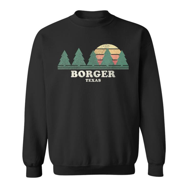 Borger Tx Vintage Throwback Retro 70S Sweatshirt
