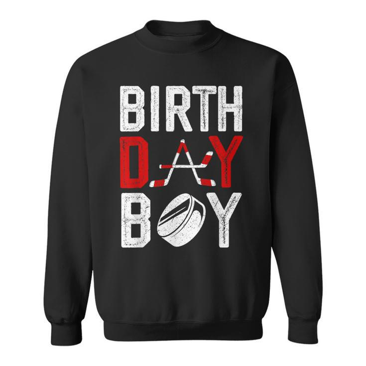 Boy Birthday Party Decorations Hockey Winter Sports Fans Sweatshirt
