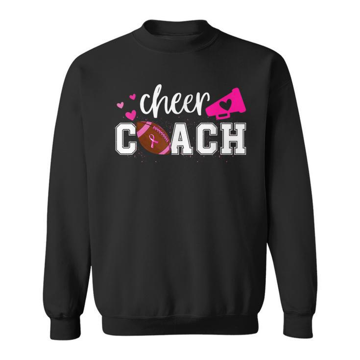 Breast Cancer Awareness Cheer Coach Football Pink Ribbon Sweatshirt
