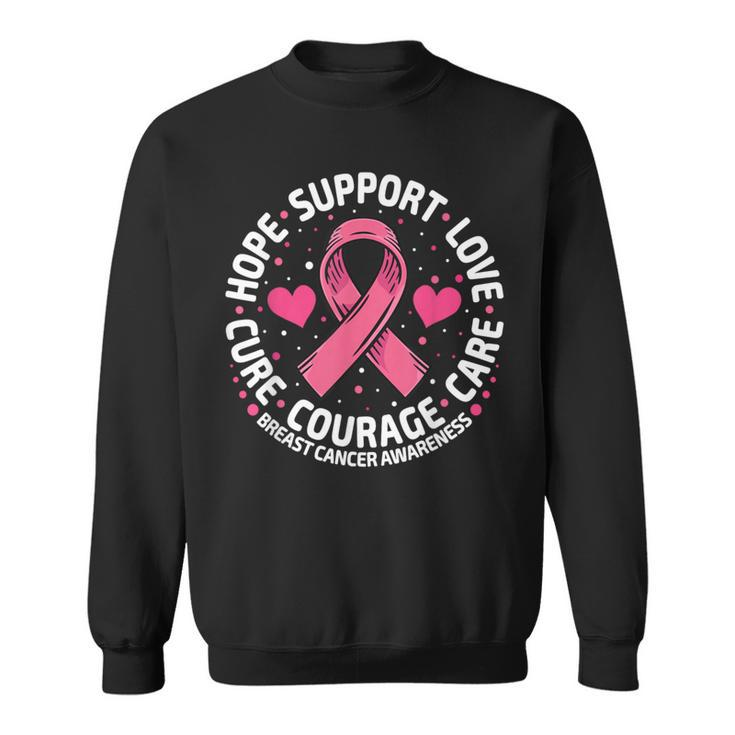 Breast Cancer Support Pink Ribbon Breast Cancer Awareness Sweatshirt