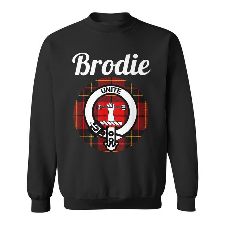 Brodie Clan Scottish Name Coat Of Arms Tartan Sweatshirt