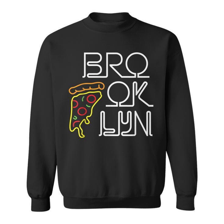 Brooklyn Pizza Neon Sign Sweatshirt