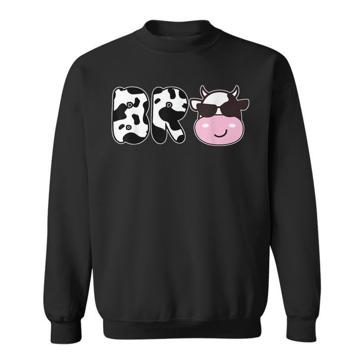 Brother Of The Birthday Girl Funny Cow Bro Family Matching Funny Gifts For Brothers Sweatshirt