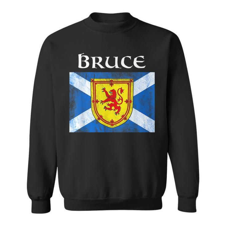 Bruce Scottish Clan Name Gift Scotland Flag Festival Sweatshirt