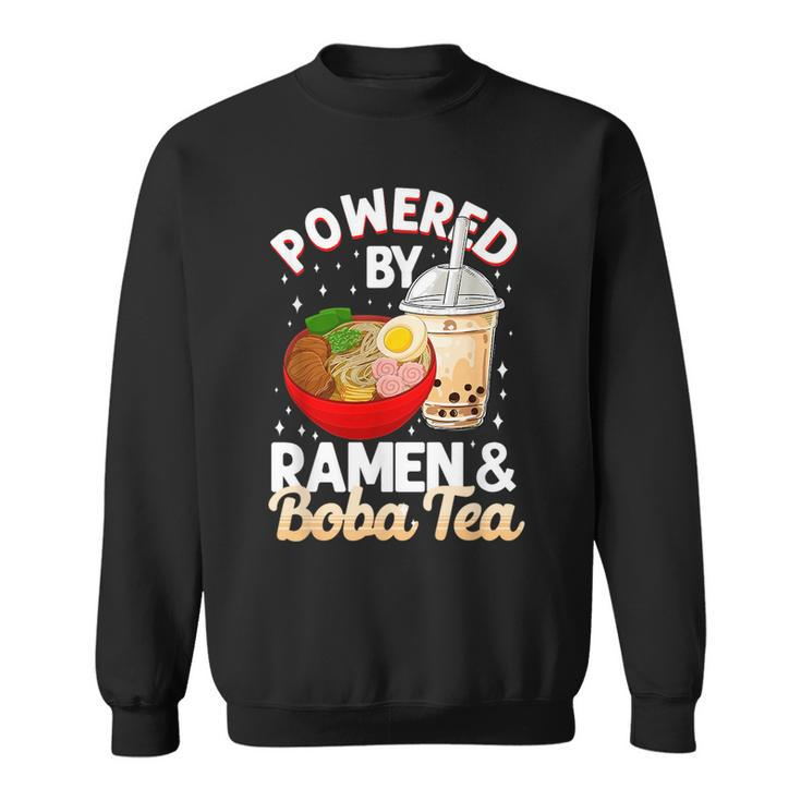 Bubble Powered By Ramen & Boba Tea Noodle Sweatshirt