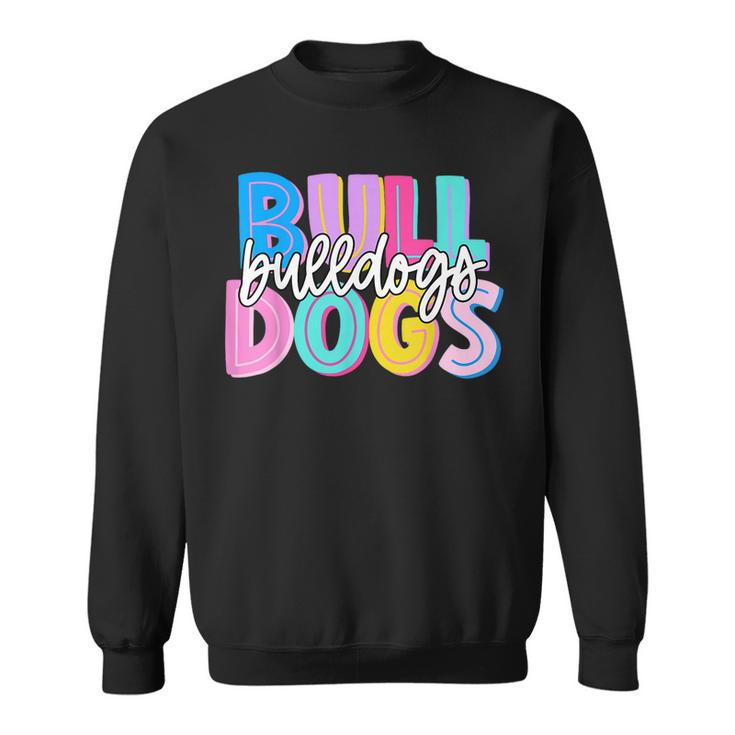 Bulldogs Colorful School Spirit Sweatshirt