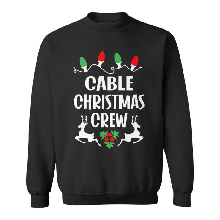 Cable Name Gift Christmas Crew Cable Sweatshirt